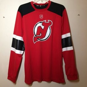 New Jersey Devils Adidas Jersey Shirt Climalite L